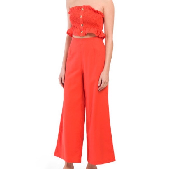 NWT [HOST PICK] 2 Two Piece Boho Crop Top Pants Set - Picture 2 of 2